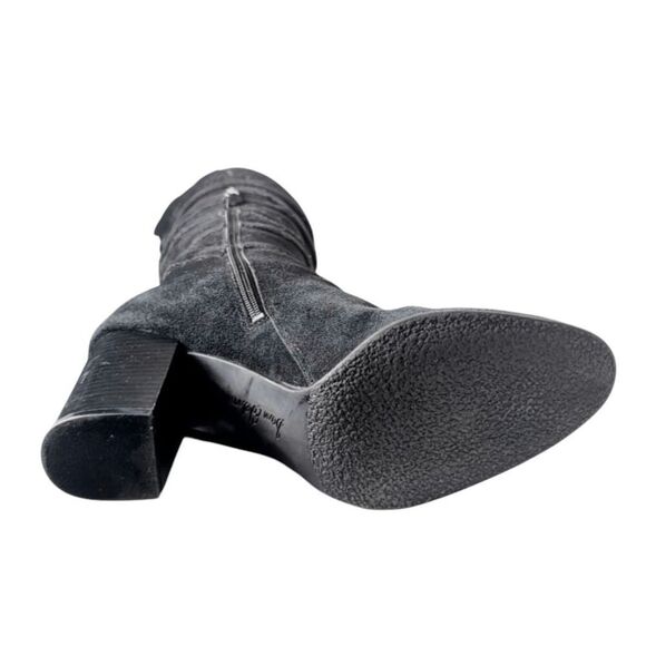 SAM EDELMAN Sable Black Suede Over The Knee Boot Size 9.5M - Picture 8 of 9